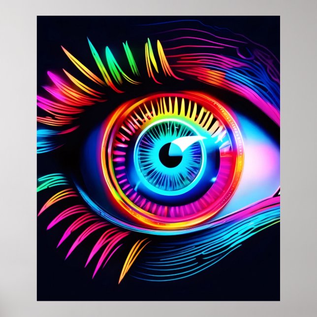 Affiche Neon Eye Dream (Devant)