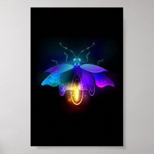 Affiche Neon Firefly sur noir