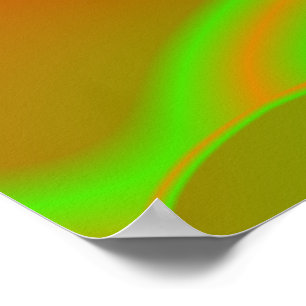 Affiche Neon Green et Orange