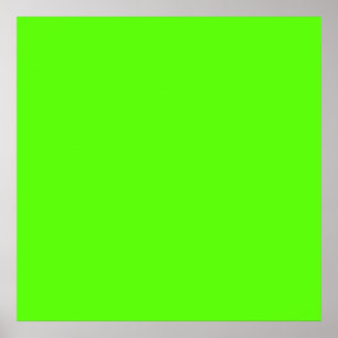 Affiche Neon Green haute visibilité