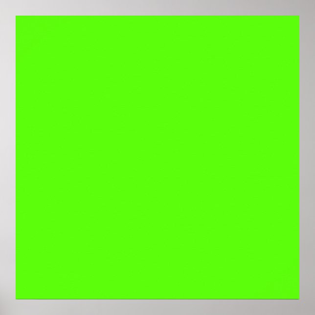 Affiche Neon Green haute visibilité (Devant)
