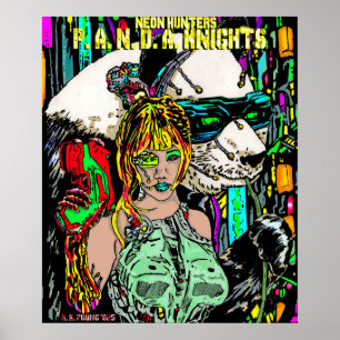 Affiche Neon Hunters : P. A. N. D. A. Knights