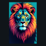 Affiche Neon Jungle King - Pop Art Lion<br><div class="desc">Entrez dans un royaume où la nature rencontre le vibrant, avec l'affiche "Neon Jungle King - Pop Art Lion". Ce n'est pas seulement une représentation d'un lion ; c'est une réinterprétation audacieuse qui capture l'essence même du pouvoir royal à travers une lentille pop art électrifiante. Chaque trait et teinte est...</div>