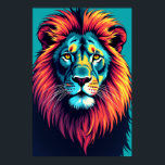 Affiche Neon Jungle King - Pop Art Lion<br><div class="desc">Entrez dans un royaume où la nature rencontre le vibrant, avec l'affiche "Neon Jungle King - Pop Art Lion". Ce n'est pas seulement une représentation d'un lion ; c'est une réinterprétation audacieuse qui capture l'essence même du pouvoir royal à travers une lentille pop art électrifiante. Chaque trait et teinte est...</div>
