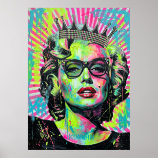 Affiche Neon Monroe