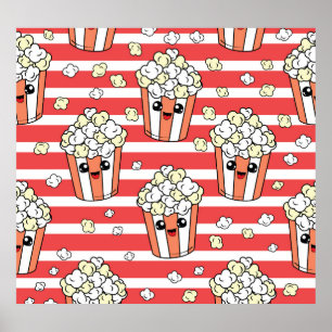 Affiche Neon Popcorn Motif pour enfants