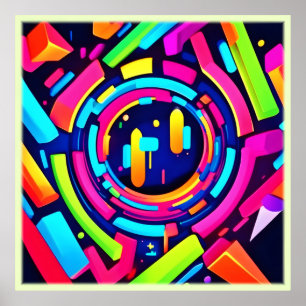 Affiche Neon Pulse : une symphonie numérique