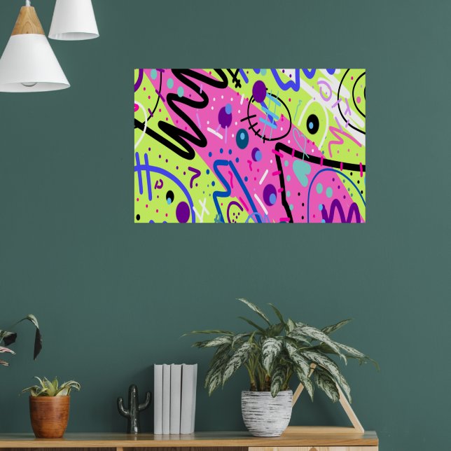Affiche Neon Sentiments Art Abstrait (Salon 1)
