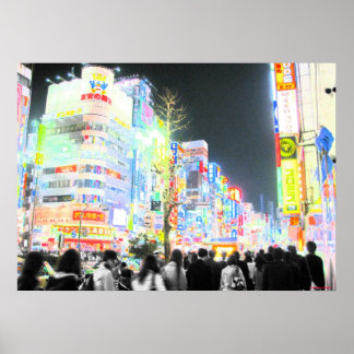 Affiche Neon Tokyo
