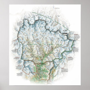 Affiche " Népal : 2003/Heute Himalaya - Sagarmatha NP Kart