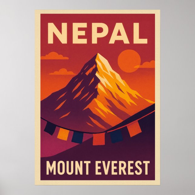 Affiche Népal Mont Everest V05 (Devant)