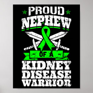 Affiche Nephew D'Un Guerrier De Maladie Du Rein Renal Ckd