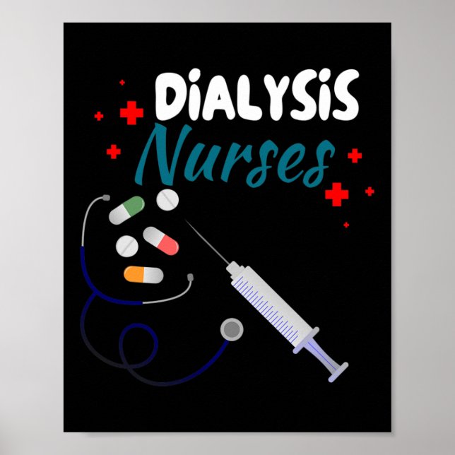 Affiche Néphrologie de l'infirmière dialyse Maladie rénale (Devant)