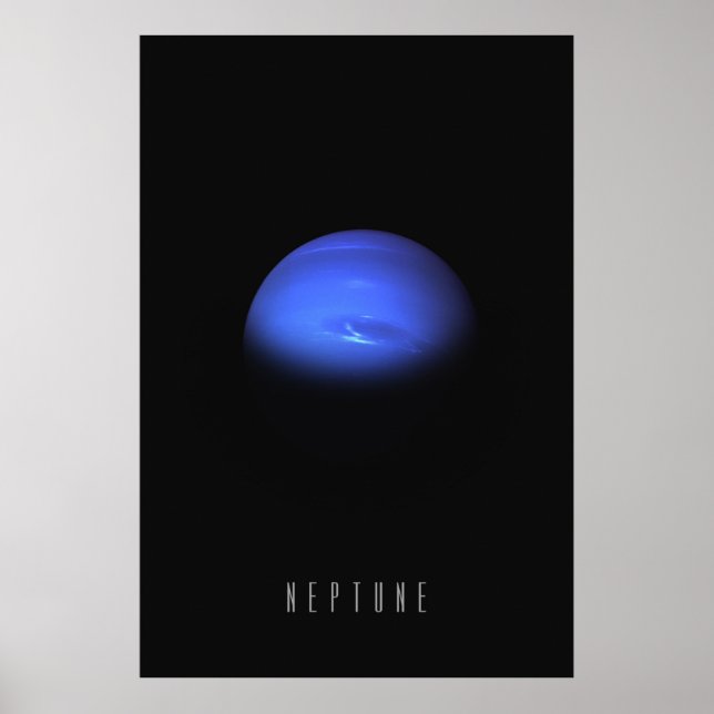 Affiche Neptune - Le géant bleu venteux du solaire externe (Devant)
