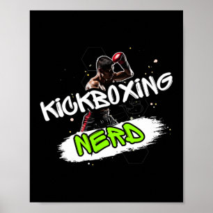 Affiche Nerd de kickboxing 