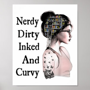 Affiche Nerdy Dirty Enked &amp; Curvy Reading Amateurs Tat