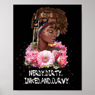 Affiche Nerdy Dirty Inked Curvy Women Lover Livre En Tête