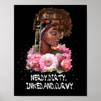 Affiche Nerdy Dirty Inked Curvy Women Lover Livre En Tête