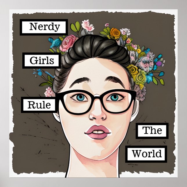 Affiche Nerdy Girls dirigent le monde (Devant)