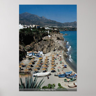 Affiche Nerja, Malaga, Espagne