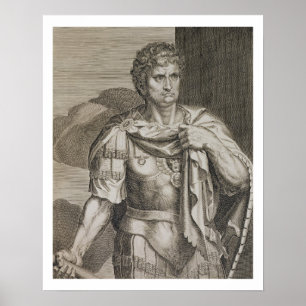 Affiche Nero Claudius César Empereur de Rome 54-68 ans apr