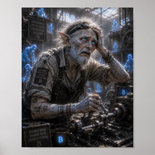 Affiche Nervosité / Assembleur / Atelier mécanique