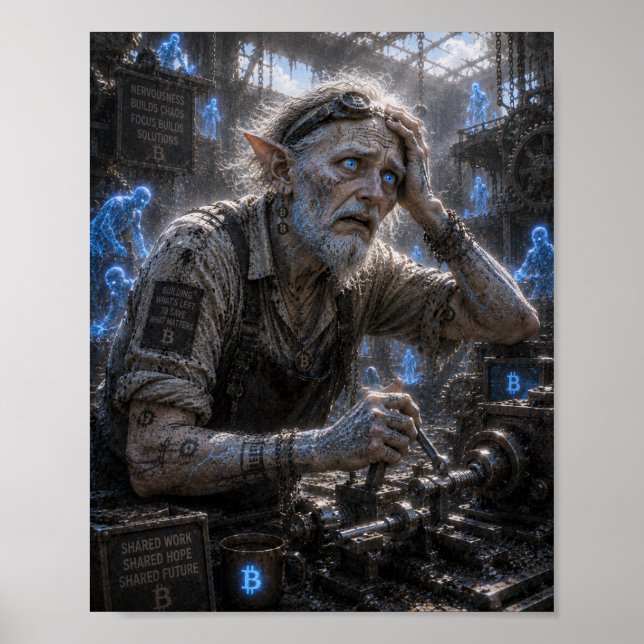 Affiche Nervosité / Assembleur / Atelier mécanique (Devant)