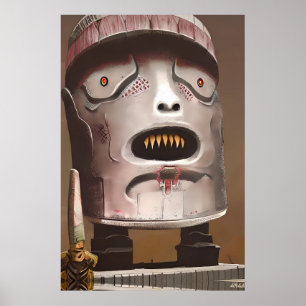 Affiche Nervous Idol Ken Gage Tiki Art