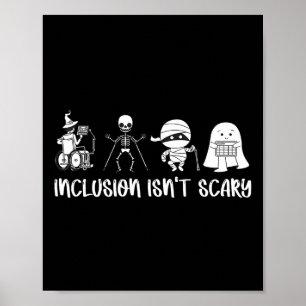Affiche N'est pas effrayant professeur Skeleton Ghost mign