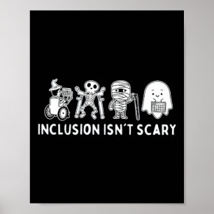 Affiche N'est pas effrayant professeur Skeleton Ghost mign