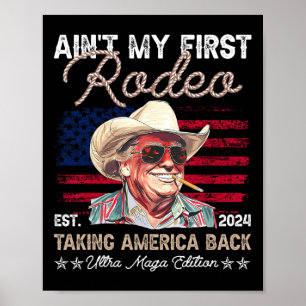 Affiche N'est pas mon premier rodéo Western Cowboy Funny T