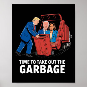 Affiche Nettoyage de Donald Trump partisan républicain de