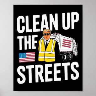 Affiche Nettoyage de Donald Trump partisan républicain de