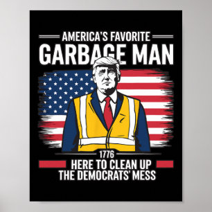 Affiche Nettoyage de Donald Trump Républicain partisan de 
