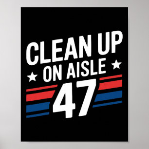 Affiche Nettoyage de Donald Trump Républicain partisan de