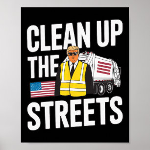 Affiche Nettoyage de Donald Trump Républicain partisan de 