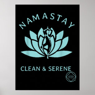 Affiche Nettoyage et sérénité des stupéfiants Yoga Anonyme