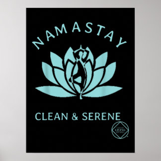Affiche Nettoyage et sérénité des stupéfiants Yoga Anonyme