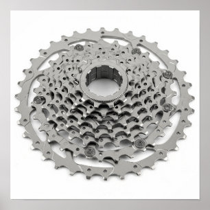 Affiche Nettoyer la cassette du vélo