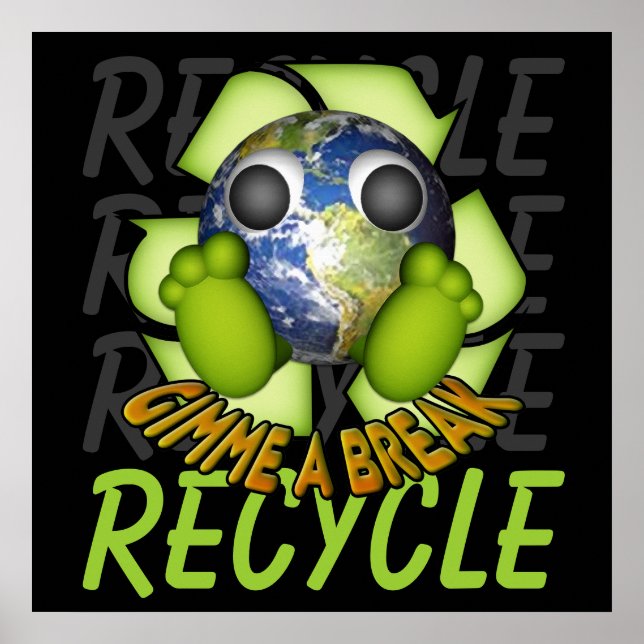 Affiche Nettoyer la Terre - Recycler (Devant)