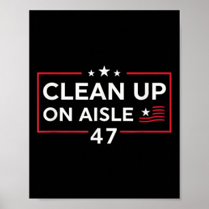 Affiche Nettoyer sur l'île 47 Impeach 47 Anti Trump 86 47