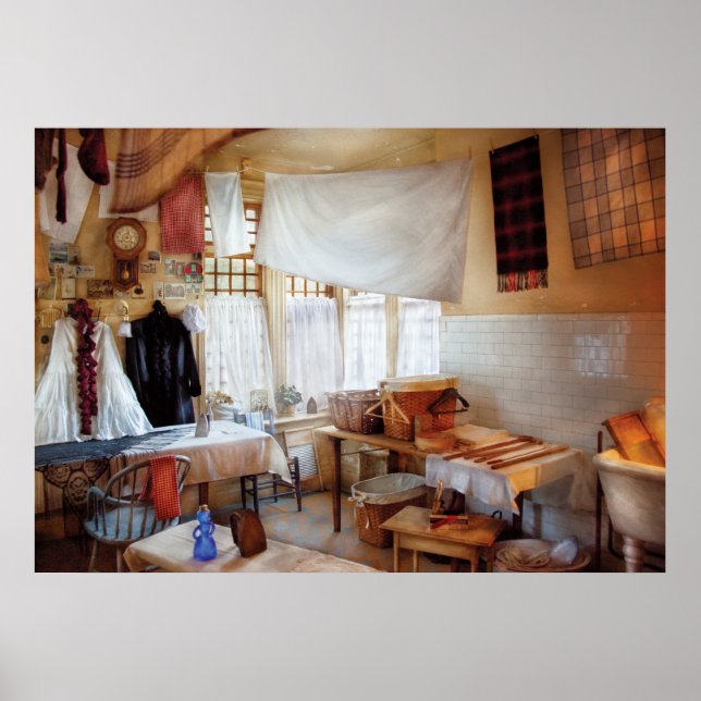 Affiche Nettoyeur à sec - La buanderie (Devant)