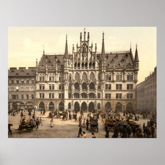 Affiche Neues Rathaus à Munich