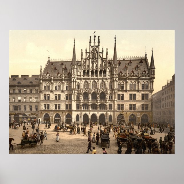 Affiche Neues Rathaus à Munich (Devant)