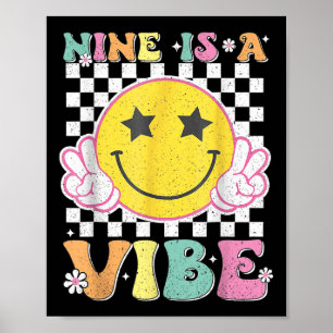 Affiche Neuf Est Une Vibe 9e Anniversaire Super Sourire Fa