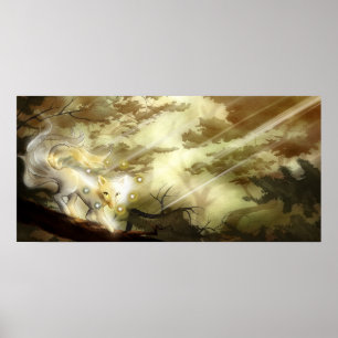 Affiche Neuf Forêt de renard à queue