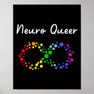 Affiche Neuro Queer ! Gay pride Lgbtq ! Autisti