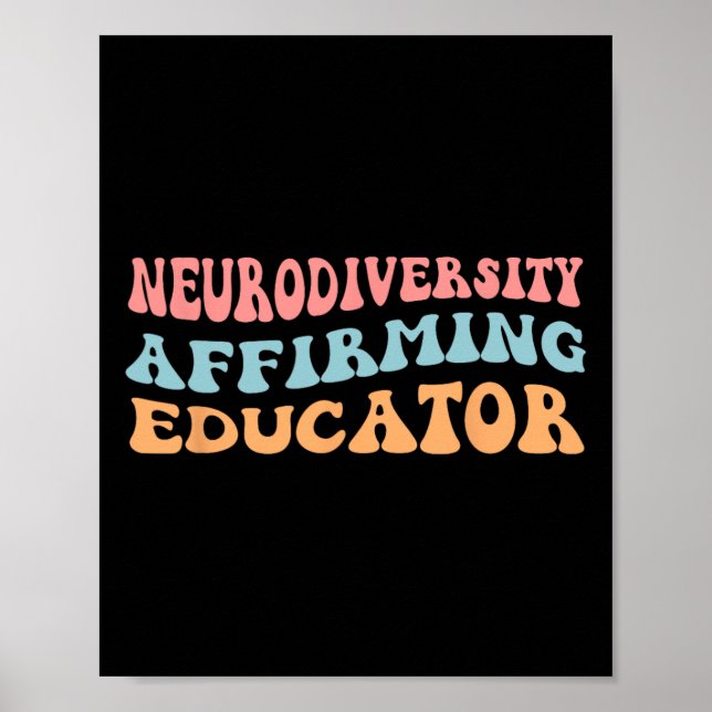 Affiche Neurodiversité Affirmer l'éducateur (Devant)