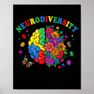 Affiche Neurodiversité Cerveau Autisme Sensibilisation TSA