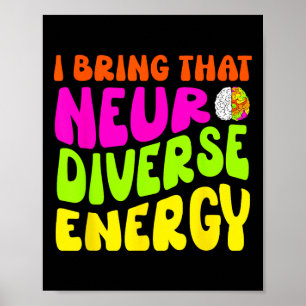 Affiche Neurodiversité Chemise Autisme Adhd Asd Neurodiver